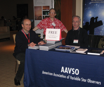 Mike, Doc, and John ask, "Would you like a book?"