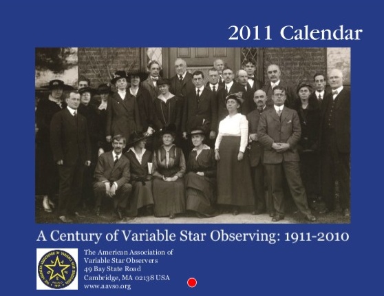AAVSO Centennial Calendar fpr 2011